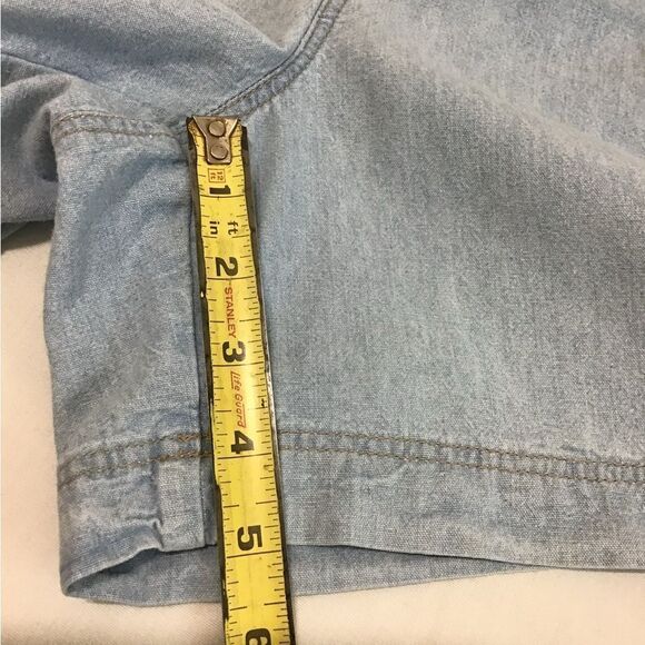 Dockers Vintage High Waisted Denim Shorts Size 12 - Picture 6 of 10